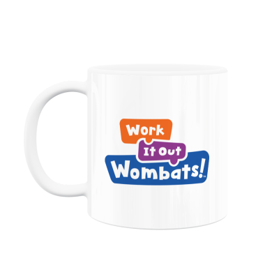 WORK IT OUT WOMBATS! Kids Mug