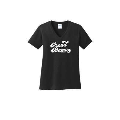 Port & Company Ladies Core Cotton V-Neck Tee