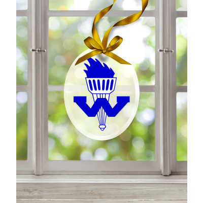 WHS Glass Ornament - Oval (3.75" x 3")