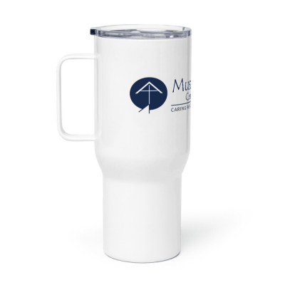 Mustard Seed Communities Travel Mug with a Handle - 25 oz/739 ml