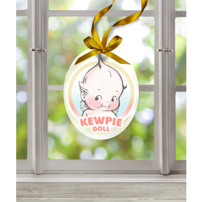 Kewpie® / Kewpie  Doll - Glass Ornament - Oval (Portrait 3.75" x 3")