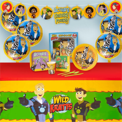 Wild Kratts Party In A Box – All-in-One Party Set for 10