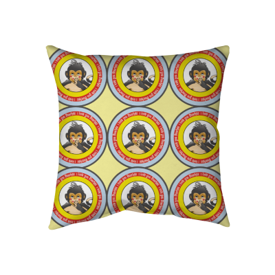I LOVE YOU BUNCHES! " Bananas" Throw Pillow - Two-Sided Spun Polyester (Insert included) - Assorted Sizes (14x14, 16x16, 18x18, 20x20, 26x26)