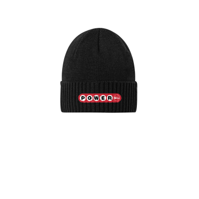 Embroidered Rib Knit Cuff Beanie (JRM29)
