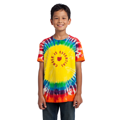Cheer is Essential Youth Window Tie-Dye Tee