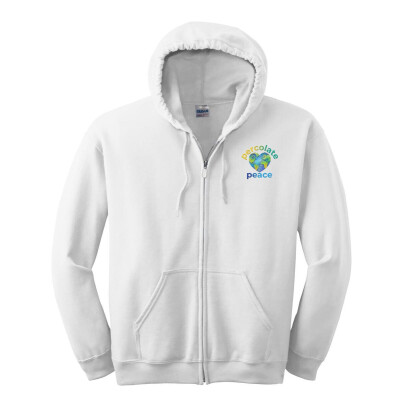 Percolate Peace Printed Gildan® Heavy Blend Full-Zip Hooded Sweatshirt