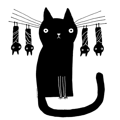 Bat Cat Tultex 202 Fine Jersey Unisex T-Shirt