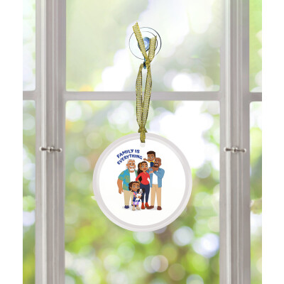 Alma's Way Rivera Family Glass Ornament