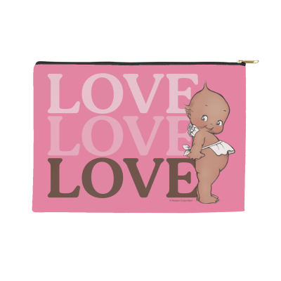 Kewpie® - LOVE Repeat 2 / Accessory Pouch with Zipper  (8.5" X 6")