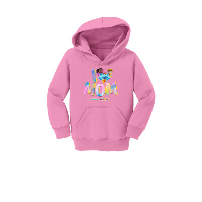 Bubbles & Friends Mothers Day I love Mom Toddler Sweatshirt