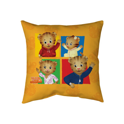 Tiger Famly Pillow ( Insert included )