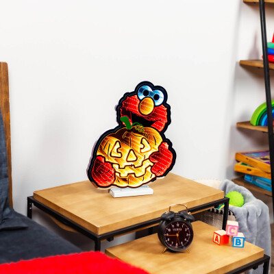 Sesame Street Elmo Pumpkin LED Infinity Light - 16”