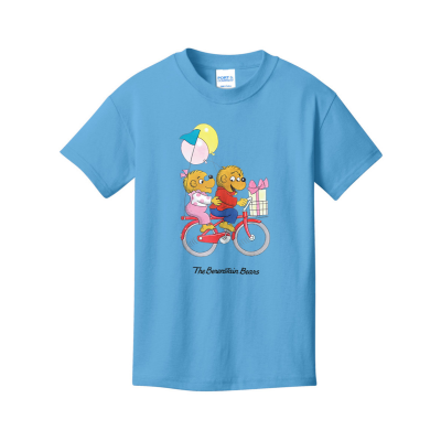 Berenstain Bears Cubs Bike Ride Youth Short Sleeve Tee