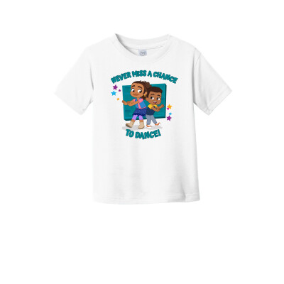 Alma and Junior "Never Miss a Chance to Dance" Toddler T-Shirt