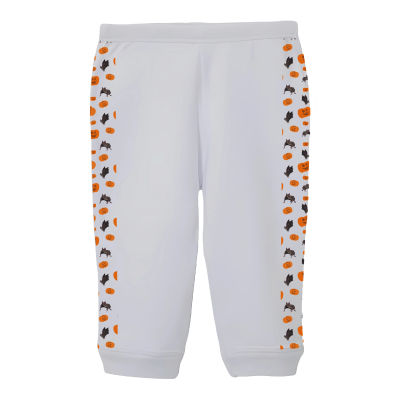 Pumpkins & Bats Toddler Performance Jogger White