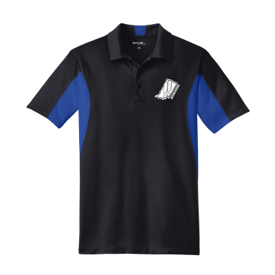 IndyWeOutHere Embroidered Men's Side Blocked Micropique Polo