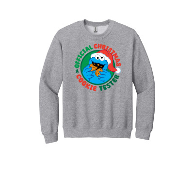 Cookie Monster Christmas Cookie Tester Adult Unisex Sweatshirt