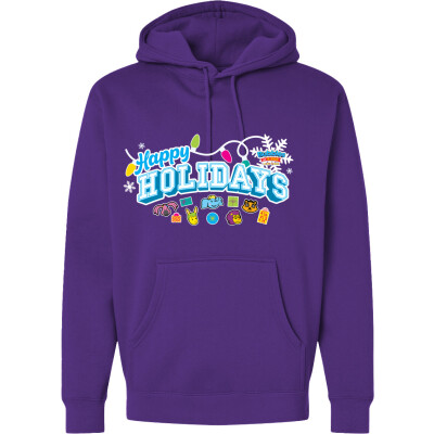 Bubbles & Friends Holiday- Happy Holidays Hooded Sweatshirt