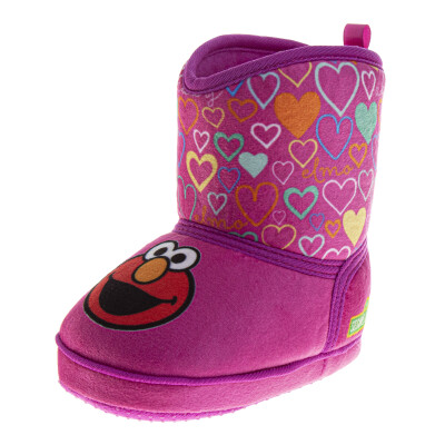 Sessame Street Elmo and Abby Kids' Boots Slippers (Toddler)