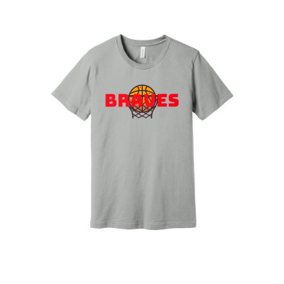 BRAVES HOOP BELLA+CANVAS ® Unisex Jersey Short Sleeve Tee