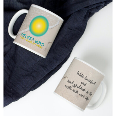 "Walk Barefoot" 11oz White Ceramic Mug