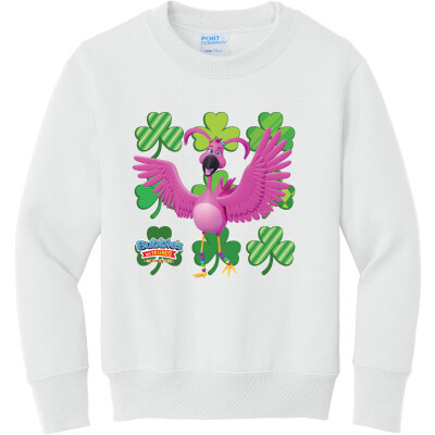 Bubbles & Friends St. Patricks Flexi Children's Fleece Crewneck Sweatshirt