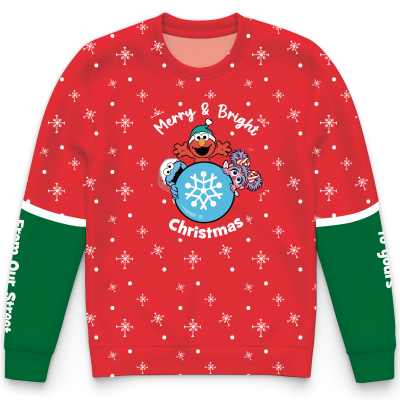 Merry and Bright Red Christmas - Toddler Sweatshirt