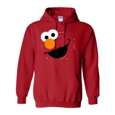 Elmo Face Adult Hoodie