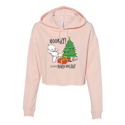 Kewpie® / Very Kewpie® Holiday -Independent Trading Co. - Women’s Lightweight Cropped Hooded