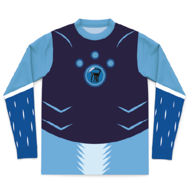 Spider Monkey Creature Power Suit Youth Performance Long Sleeve Tee