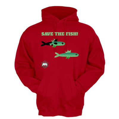 METEOHEREOS ADULT "Save the Fish" ADULT UNISEX Fleece Hoodie