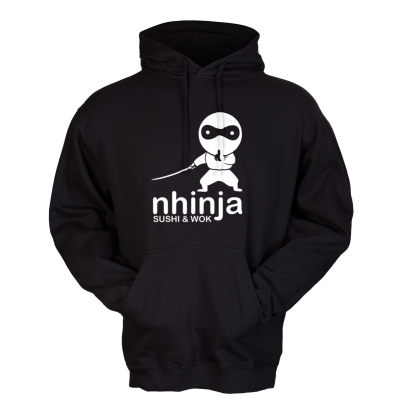 Nhinja Sushi Black/Navy/Grey Tultex 0320 Unisex Fleece Hoodie