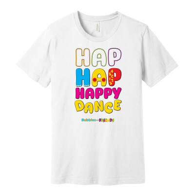 Bubbles and Friends – Happy Dance Collection Hap Hap Happy Dance Adult T-Shirt