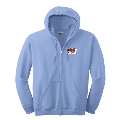 Ready Jet Go! Unisex Adult Embroidered Hooded Sweatshirt