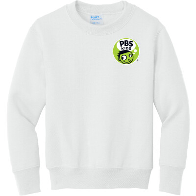 PBS KIDS Dash Logo Youth Core Fleece Crewneck Sweatshirt