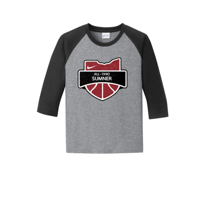 AOS Youth Unisex 3/4 Sleeve Raglan Tee