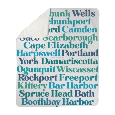 Maine Coast | Sherpa Blanket (50" x 60")