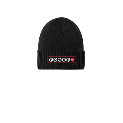 Embroidered Rib Knit Cuff Beanie (JRM17)