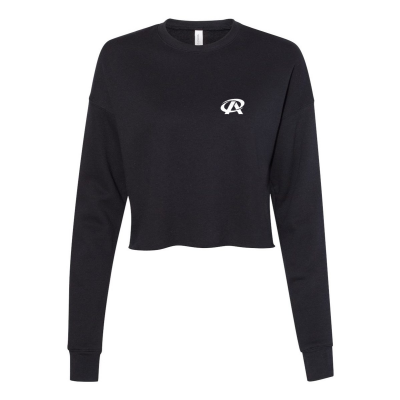 PREMIER ATHLETICS Embroidered Women's Cropped Crewneck Fleece