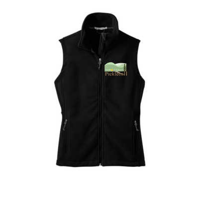Women's Embroidered Fleece Vest