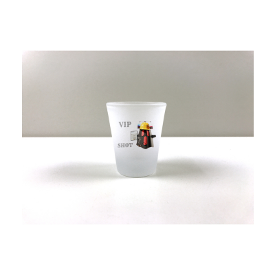 Fantom VIP SHOT Pair of Frosted Glass Shot Glasses - Boxed Set (2)